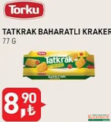 TORKU TATKRAK BAHARATLI KRAKER 77 G TORKU TATKRAK BAHARATLI KRAKER 77 G